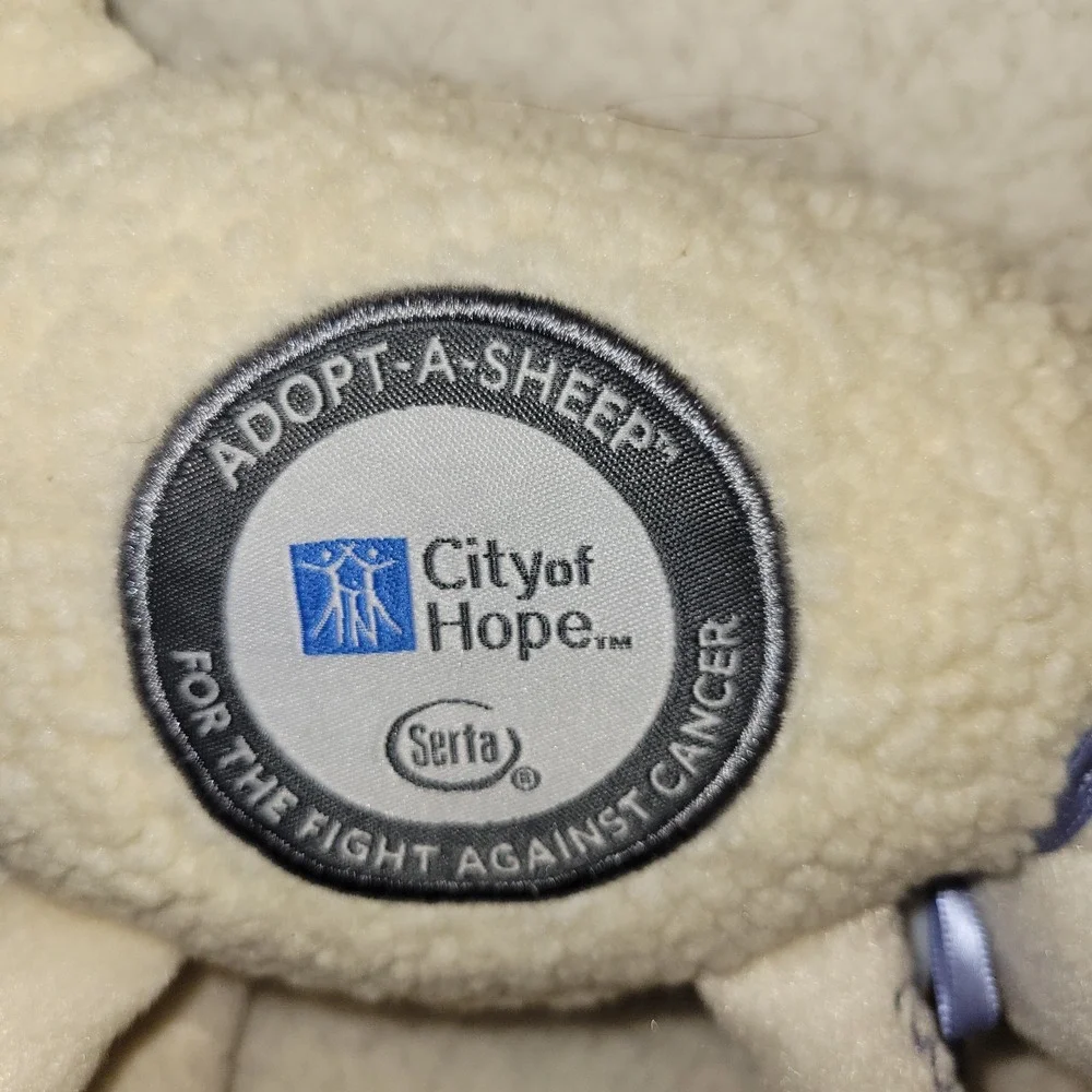 Vintage 2000 Serta Adopt a Sheep #60 City of Hope Cancer Plush Stuffed Animal 8